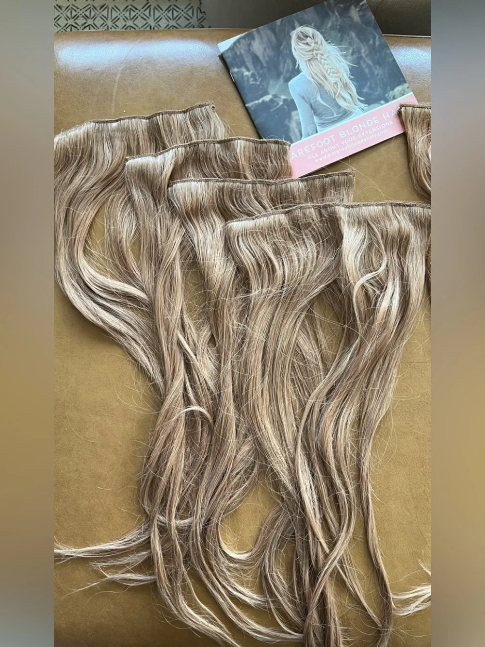 NWOT Barefoot Blonde (BFB) Collection Hair Extnetions - Sweet Caramel - Picture 3 of 8